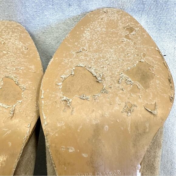 Everlane The Heel Boot block heel ankle bootie in taupe suede size 9.5 - Picture 13 of 14